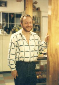 Franklin Abbott at his home, late 1980s, Atlanta.