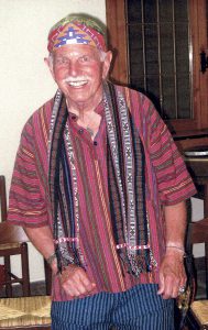 At the age of 70, Gary “Buz” Hermes attended an international retreat on aging, 2009, Italy.
