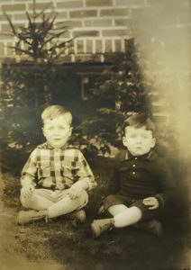 Hector (right) with older brother David, abt 1929.