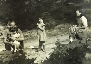 Hector and his wife Susie with their daughters, Annie, Rose, and Aggie, Lake Hill, NY, 1960.