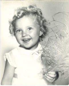 Honey Ward at the age of 3, 1955. 