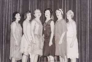 Jan Edwards with the Bay High School singing group, 1956.