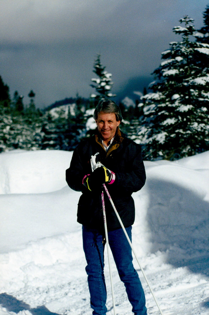 Jim on skis.