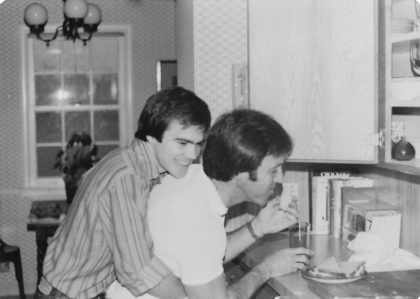 John and Jim playing, Kenilworth, 1974.