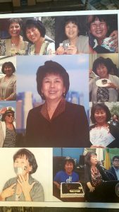 City Clerk staff assembled this poster of various pictures of June Lagmay in her tenure as City Clerk 2008-2013 to commemorate her retirement, 2013, Los Angeles, CA.