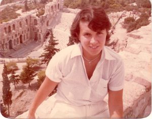 Karla Jay in Greece, 1979.