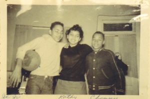 (L-R) Siblings Joseph, Kathleen, and Charles, 1956