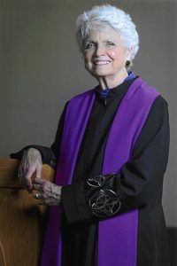 Kathy Bowser is a Pastor at Celebration on the Lake Church, 2015, Mabank, TX. Kathy had wanted to be a priest since childhood and hoped the church would change by the time she was old enough. This is “a dream come true” in later life.