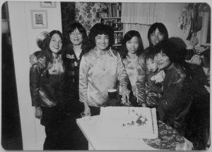 Kitty and the members of Unbound Feet, a female performance group challenging stereotypes about Asian women, founded in 1981.