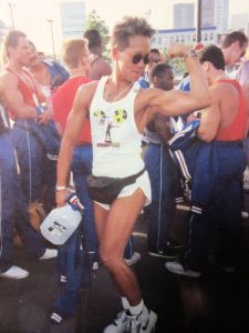 Kitty won a gold medal for women’s physique at the Gay Games III, Vancouver, 1990.