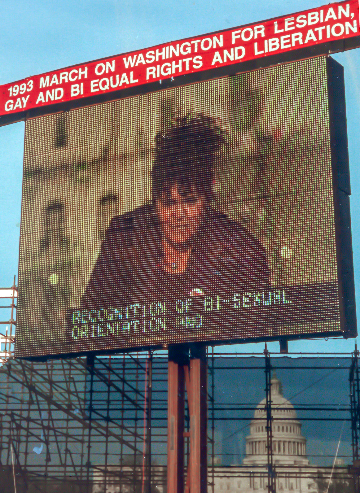 Lani was the only bisexual invited to speak on the main stage at the March on Washington for Lesbian, Gay & Bi Equal Rights and Liberation, 1993.