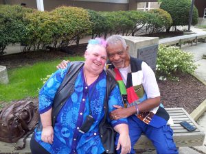 Loraine and bi activist ABilly Jones-Hennin, Washington D.C., April 2015. Photo courtesy of Loraine Hutchins.
