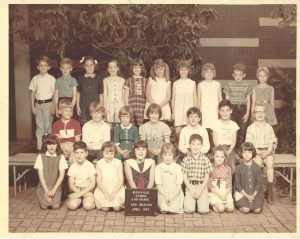 Luigi Ferrer’s Elementary school photo, 1967, New Orleans, LA. Luigi Ferrer pictured: second row, 2nd from the right, next to Daniel who is his best friend (on end).