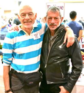 Perry and his wonderful friend Ricardo Limon at the Rainbow Book Fair, 2013, New York City, NY. Photo courtesy of Perry Brass.