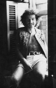 Perry in the window of his walk-up apartment in Hell’s Kitchen, 1971, New York City, NY. Perry shares, “We published Come Out!, the Gay Liberation Front’s newspaper, from here.” Photo courtesy of Perry Brass.