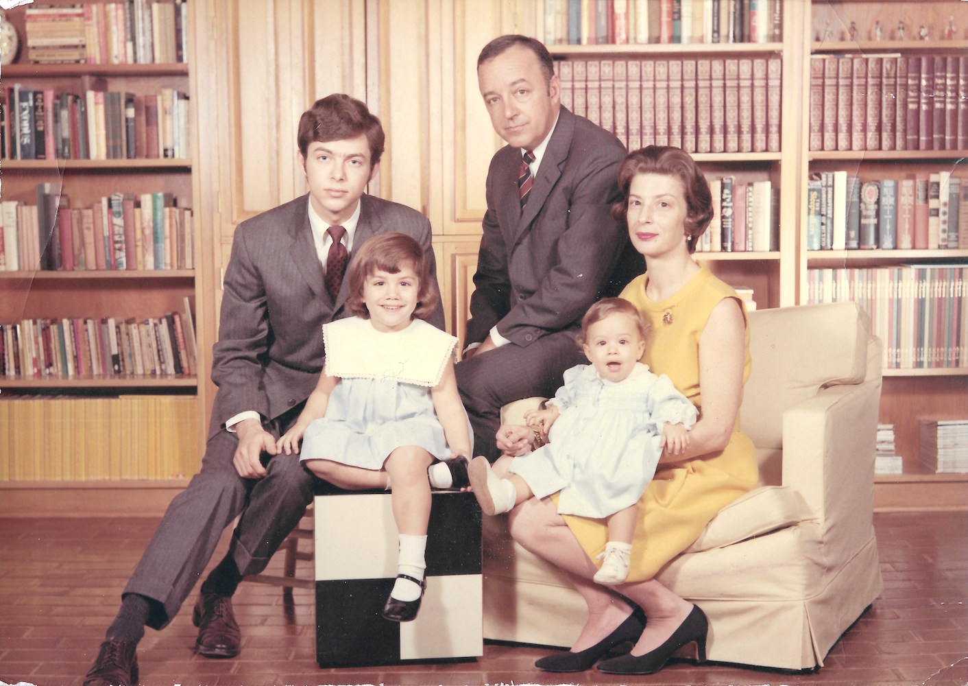 Rags with his sisters, father, and stepmother for a family portrait, McComb, MS, circa 1970.