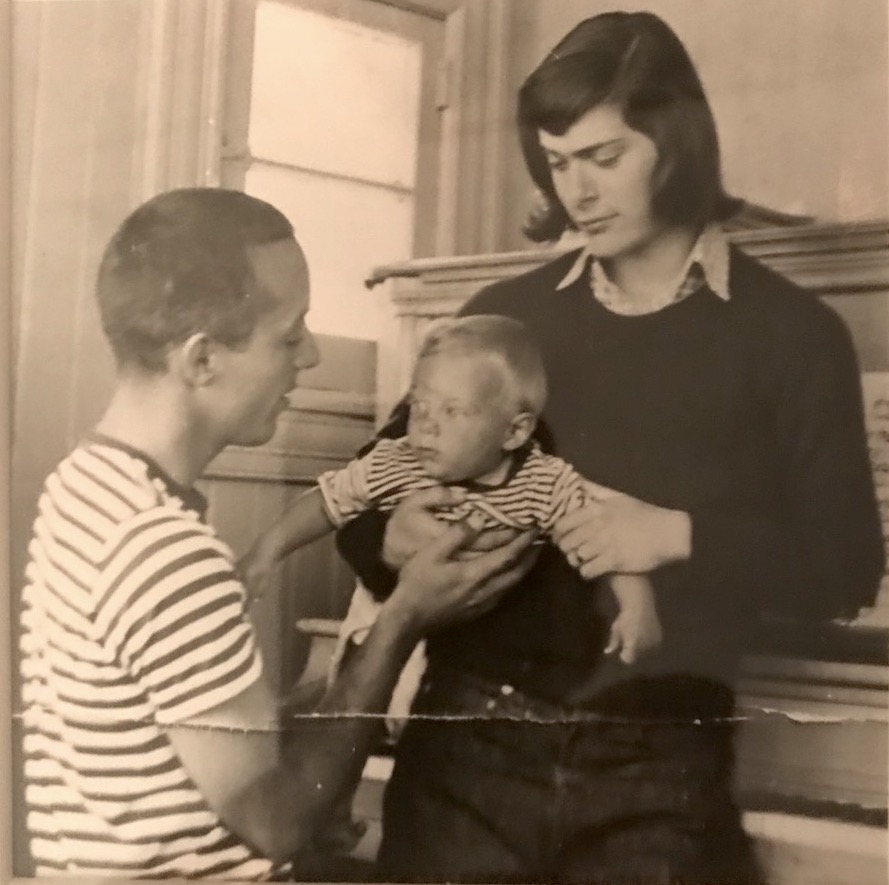 Rags with his parents Ragland Watkins and Peggy Tolk-Watkins, Sausalito, CA, circa 1949.