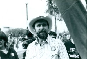 Ray Hill at the National March on Washington for Lesbian and Gay Rights, 1979. Photo courtesy of Ray Hill.