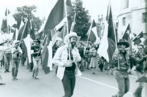 Ray Hill at the National March on Washington for Lesbian and Gay Rights, 1979. Photo courtesy of Ray Hill.