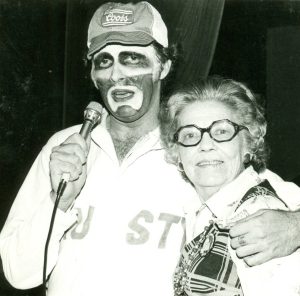 Ray Hill with his mother Frankie at a fundraiser for the March on Washington, 1979. Photo courtesy of Ray Hill.