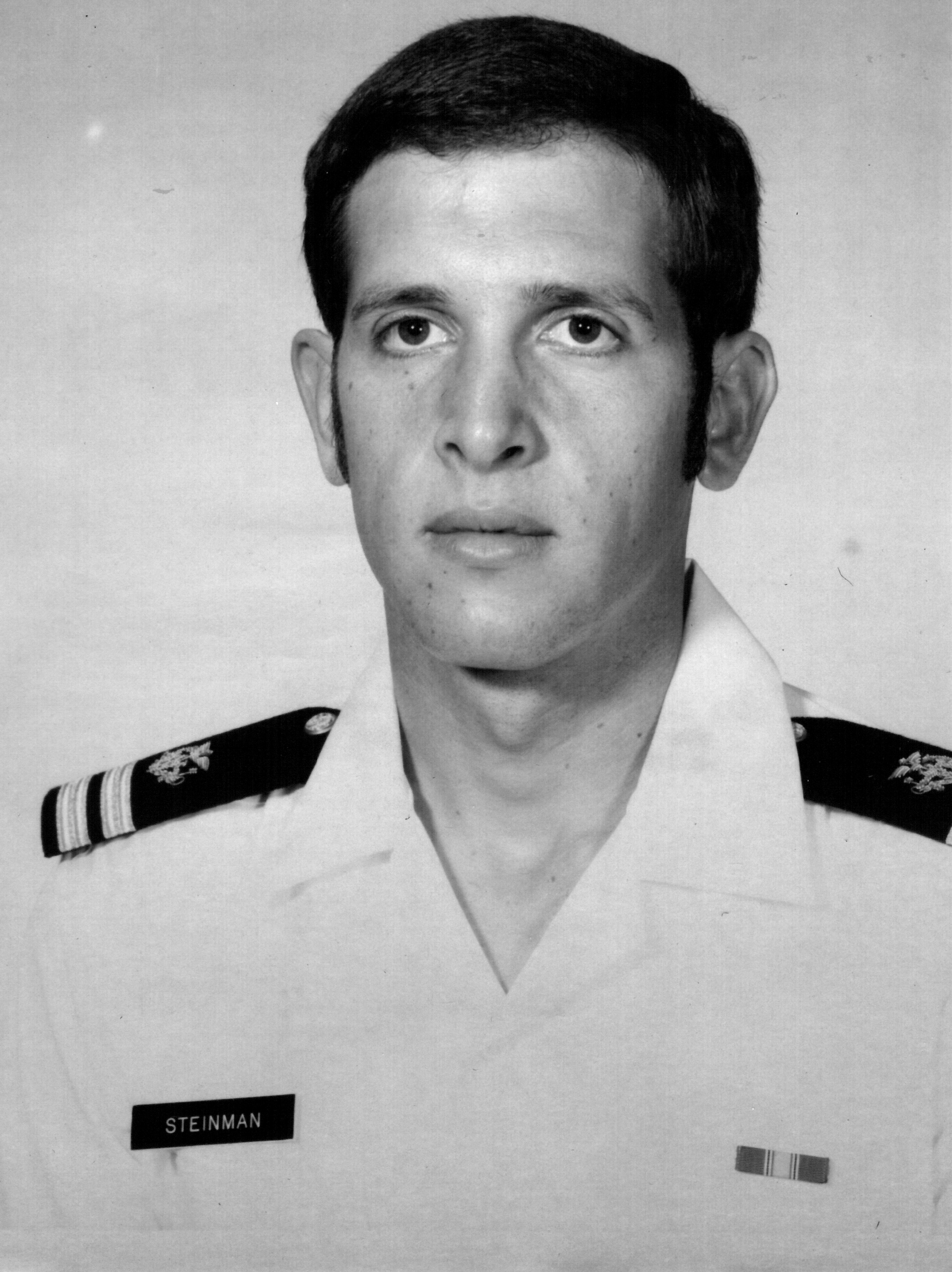 Lieutenant Alan Steinman upon joining the U.S. Coast Guard as a medical officer from the U.S. Public Health Service, Elizabeth City, NC, 1973.