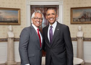 Richard was invited several times to the White House for meetings and receptions. Here, Richard thanks President Barack Obama for his service to the community. This was the last Pride reception to be held at the Obama White House in June, 2016.