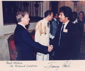 Richard attends meetings and reception with President Jimmy Carter, 1978.