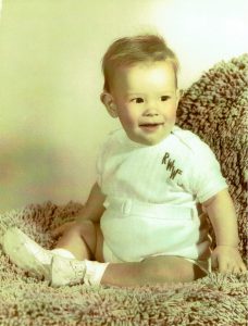 Rob Wright, 6 months old.