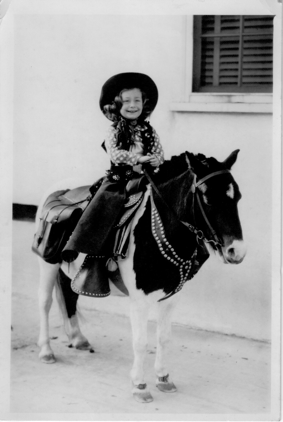 Terry in the driveway of her home, Culver City, CA. “I was always a horse-crazy girl, and I love this photo because in my head, I’m NOT in a driveway.  I’m a cowgirl riding the range.”