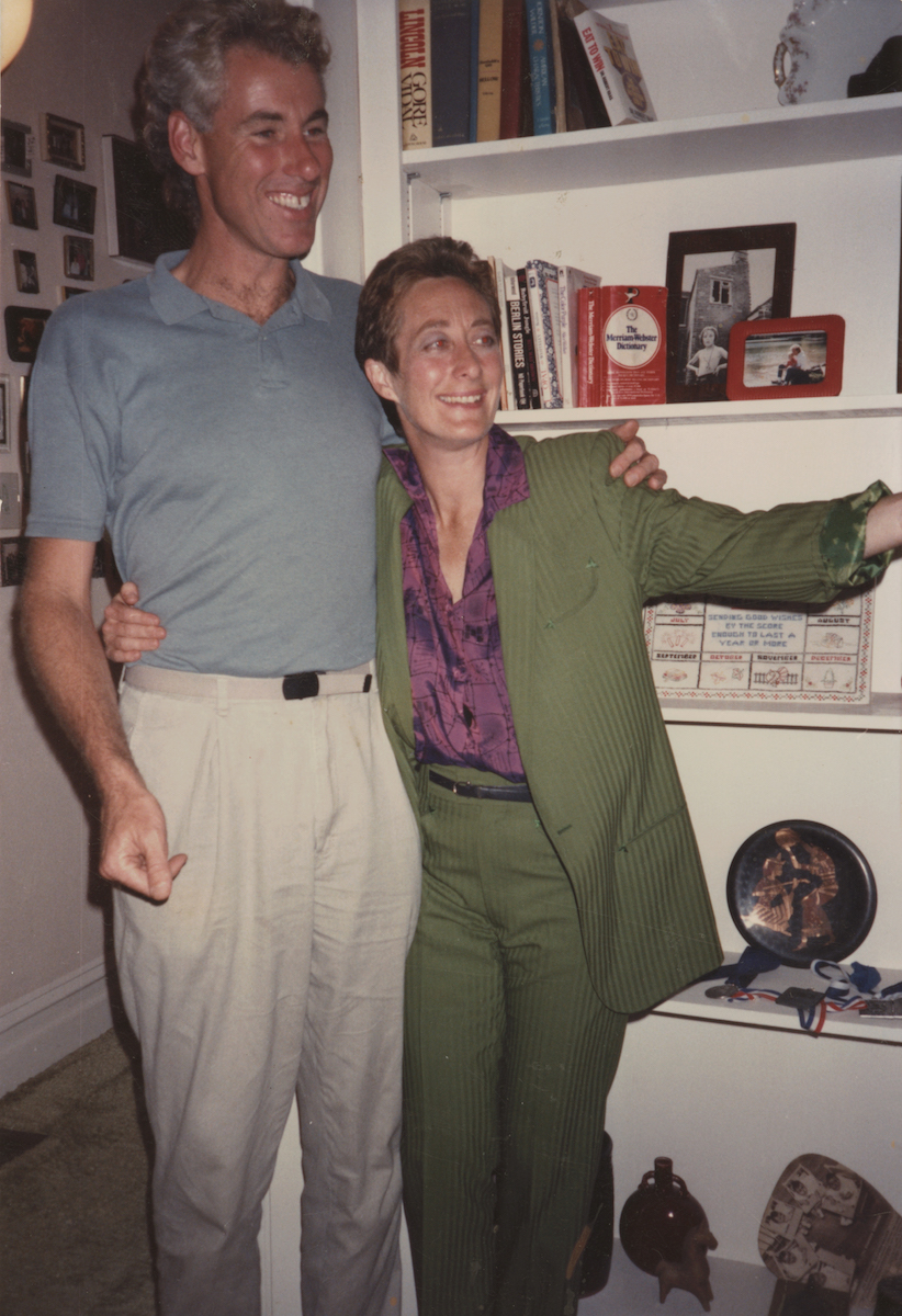 Terry and Marty Selim, one of her closest friends, 1988. Marty died of AIDS in 1991 and lived with Terry the last nine months of his life. Terry shares, “For all of us in San Francisco, the epidemic was a huge part of our lives. Marty was my greatest loss.” Photo credit by John Camp. Photo courtesy of Terry Baum.