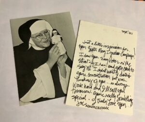 Jolino’s “Sister Mary” letter to David, Los Angeles, CA, 1983.