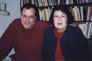 Kenny Fries and Yamoaka Michiko in Hiroshima, Japan, 2006. Kenny shares, “Yamoaka-san was one of the surviving Hiroshima Maidens who I interviewed. She died in 2013.”