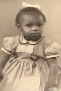 A baby portrait of Beverly at 9 months old. Photo courtesy of Beverly Greene.