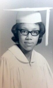 Beverly’s graduation portrait from East Orange High School, East Orange, NJ, 1968. Photo courtesy of Beverly Greene.