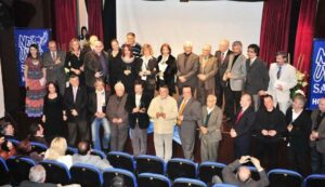 Mehmet Sander and other awardees posing with their awards from the Mayor of Sariyer in Istanbul, Turkey. Mehmet received a lifetime achievement award for dance. Photo courtesy of Mehmet Sander.