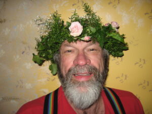 David as part of the Radical Faeries. He shares, “Bearded Iris is my Radical Faerie name.”