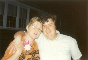 Martha (partner) and Neal Avakian (son) on Arlene and Martha’s 15th anniversary. Photo courtesy of Arlene Avakian.