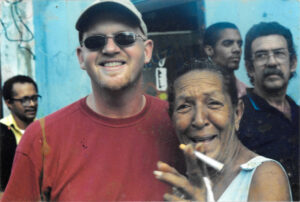 Brett in Trinidad, 2000. Photo courtesy of Brett Bigham.