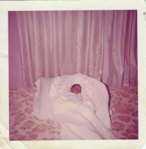 Gina as a newborn, Pittsburg, CA, January 1966. Photo courtesy of Gina Brown.