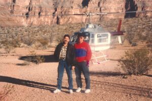 Mel and his partner Jim Ross in the Grand Canyon, Arizona, 1990s.