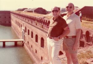 Mel with his brother Sidney Heifetz at Ft. Jefferson when he owned Alexander Inn, Key West, FL.
