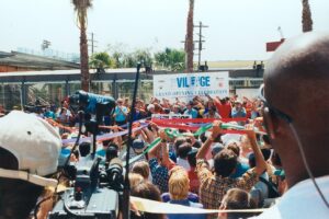 The Los Angeles Gay & Lesbian Center hosting their grand opening of the Village at Ed Gould Plaza, Los Angeles, CA, June 21, 1998.