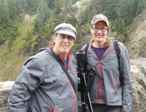 Monica and her wife Dr. Darlene Wagner at Yellowstone Park, 2021. Photo courtesy of Monica Helms.