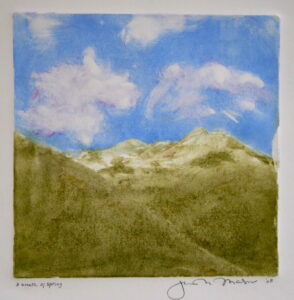 Judith’s signed pastel drawing titled “A Breath of Spring”, 2008. Photo courtesy of Judith Masur.