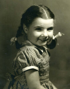 A portrait of Margaret (age 4) smiling, September 18, 1941. Photo courtesy of Margaret Randall.