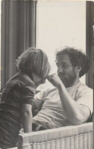 A portrait of Chuck and his son Seth, 1972. Photo courtesy of Chuck Forester.