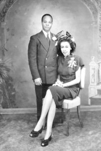 Paul Outlaw’s parents posing for their wedding portrait, New York, NY, 1947. Photo courtesy of Paul Outlaw.