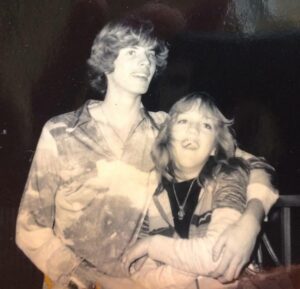 Mike with his first girlfriend Melanie, June 1977. Photo courtesy of Mike Szymanski.