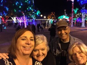 L-R: Stephanie Byers and Lori Has with Stephanie’s parents in Arizona, 2016. Photo courtesy of Stephanie Byers.