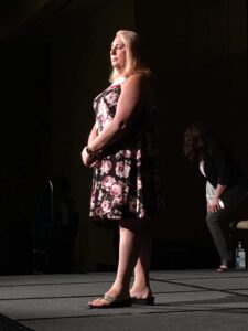 Stephanie receives the Diversity and Equity award from the Wichita Business Journal, 2021. Photo courtesy of Stephanie Byers.